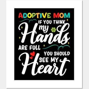 Adoptive Mom Adoption Day Adoptive Parents Posters and Art